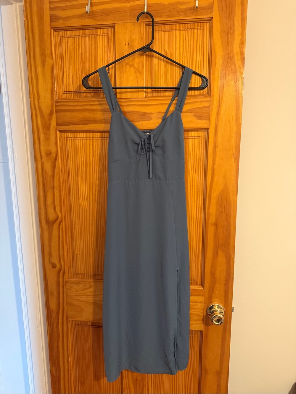 Abercrombie & Fitch Slate Blue Midi Dress